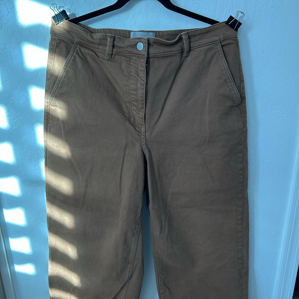 Everlane Women's Wide Leg Crop Pants in Camel